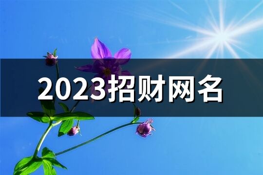 2023招财网名(共1068个)