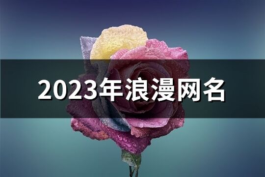 2023年浪漫网名(精选270个)