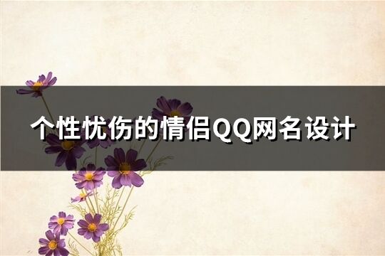 个性忧伤的情侣QQ网名设计(共135个)